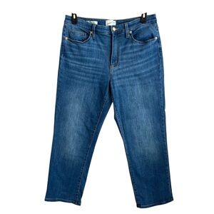 Universal Thread High Rise Slim Straight Jeans Size 12 Short